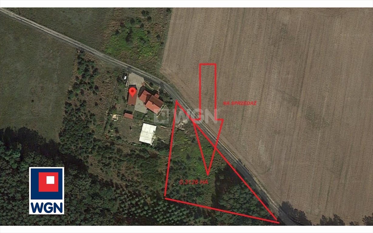 Działka pod lasem w Grabowno Wielkim, 3126 m2, blisko PKP Twardogóra, Grabowno Wielkie, Grabowno Wielkie  3 126m2 Foto 1