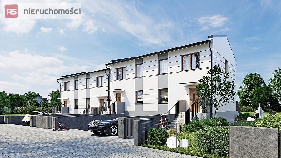 Dom szeregowy 130 m2 z garażem i ogródkiem w Sławinie Lublin, Sławin  130m2 Foto 1