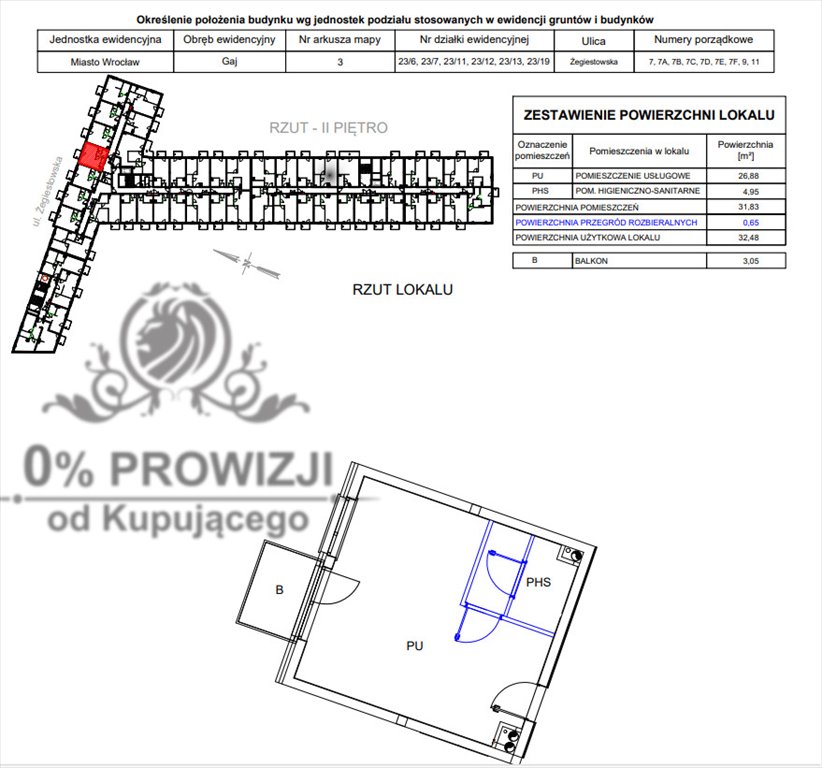 Kawalerka na sprzedaż Wrocław, Krzyki, Gaj  32m2 Foto 18