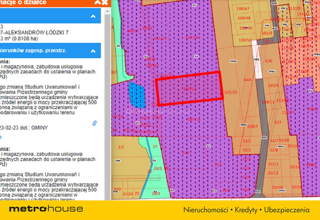 Działka inna na sprzedaż Aleksandrów Łódzki, Spółdzielcza  8 108m2 Foto 3