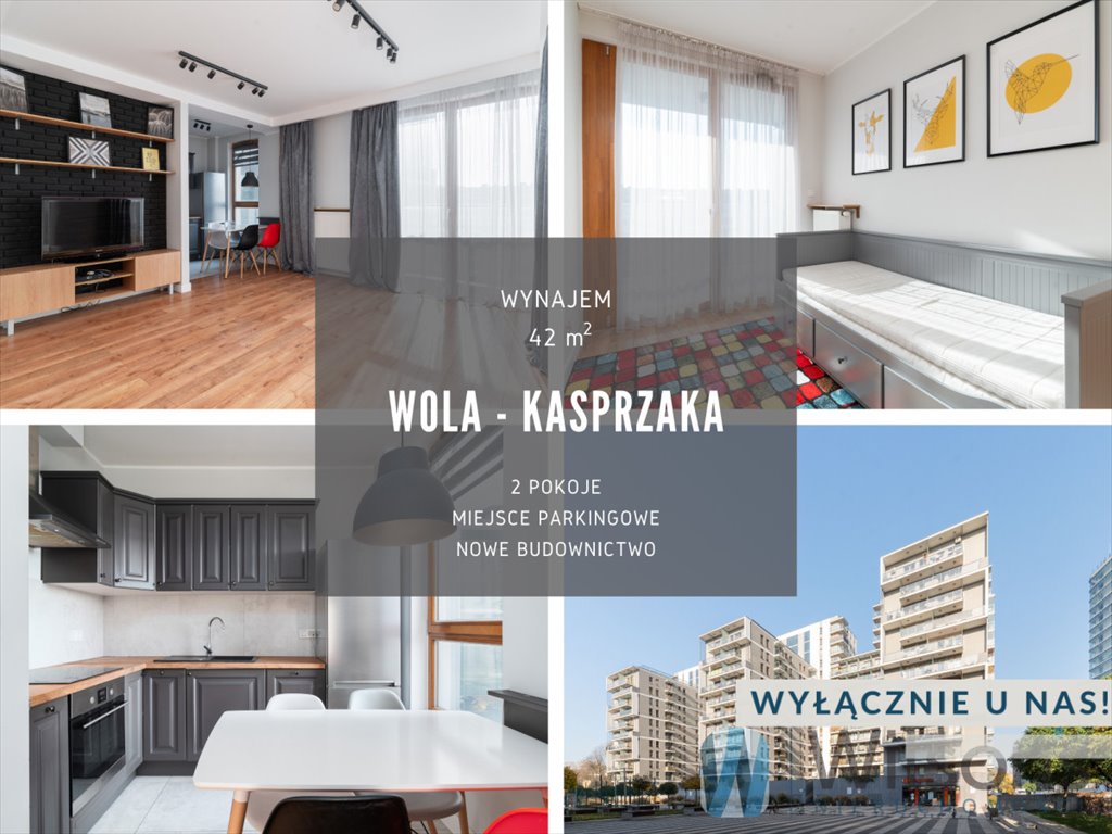 Mieszkanie dwupokojowe na wynajem Warszawa, Wola, Marcina Kasprzaka  42m2 Foto 1