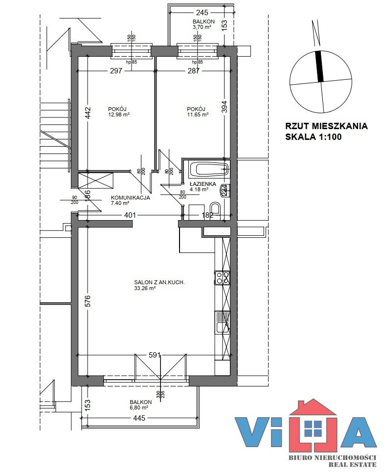 Mieszkanie trzypokojowe na sprzedaż Zielona Góra, os. Zastalowskie  70m2 Foto 5