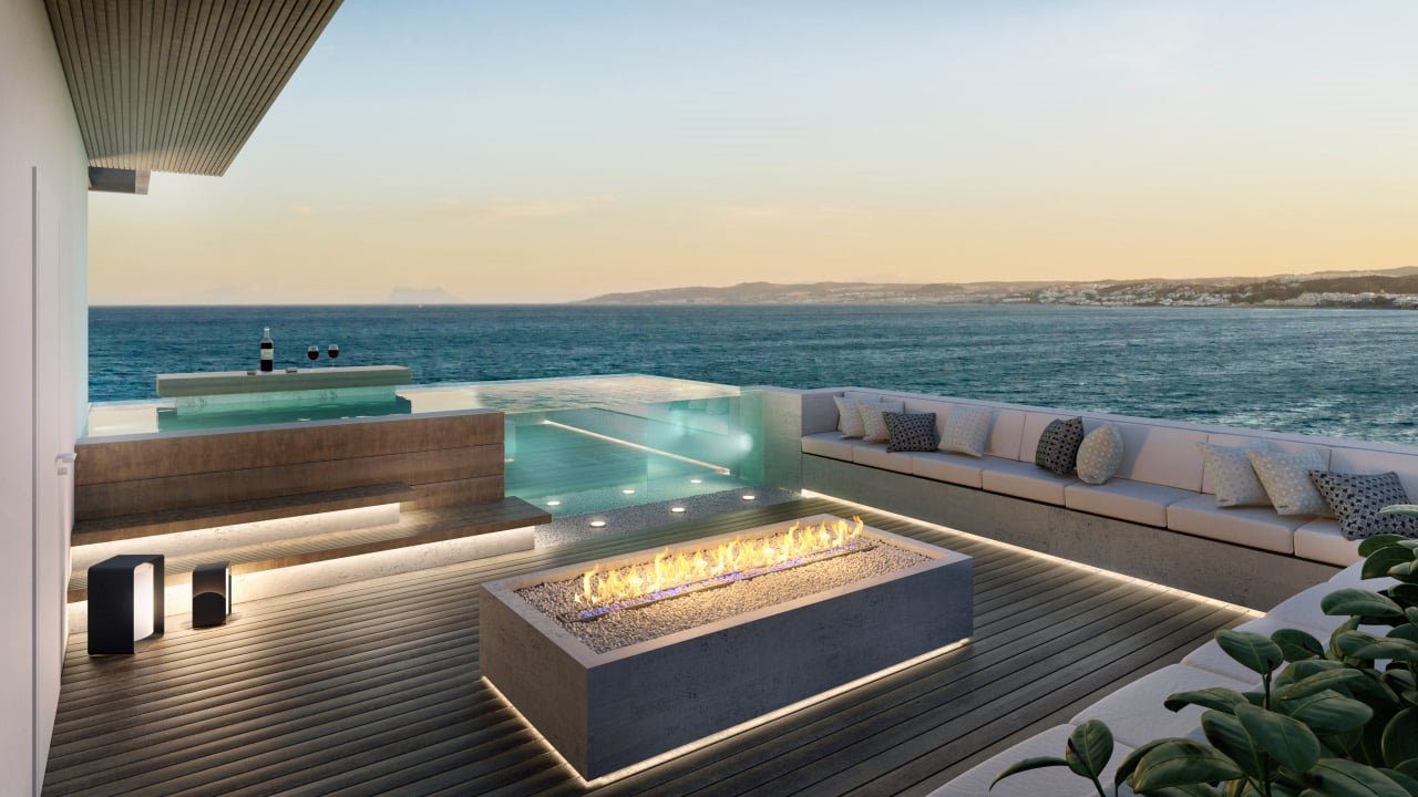 Ekskluzywne apartamenty z prywatnym basenem i dostępem do plaży Hiszpania, Estepona Centro, Estepona Centro, Estepona, Málaga  270m2 Foto 1
