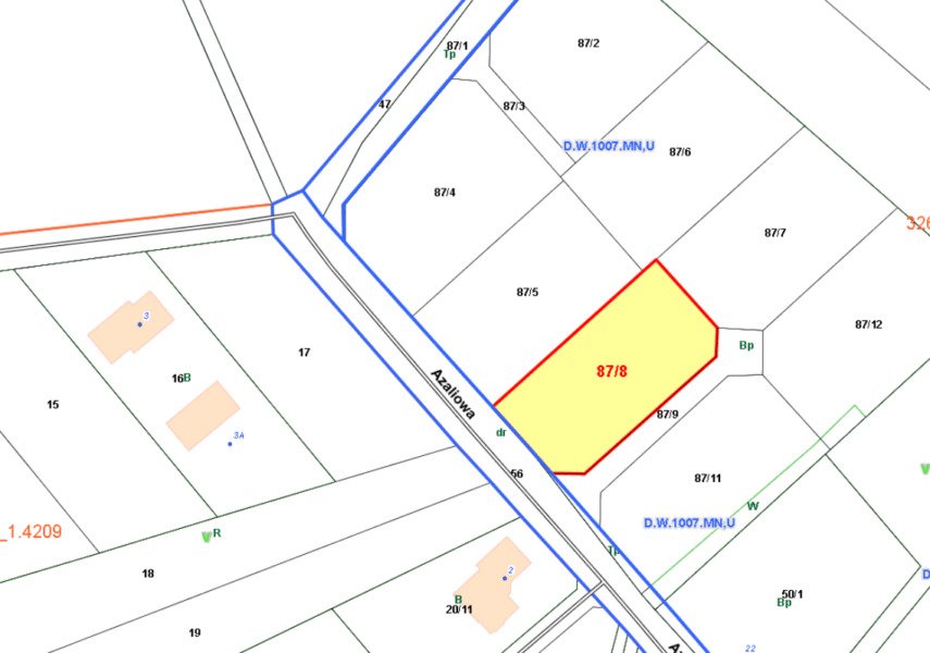 Działka 1503 m2 pod zabudowę jednorodzinną w Szczecinie Szczecin, Azaliowa  1 503m2 Foto 1