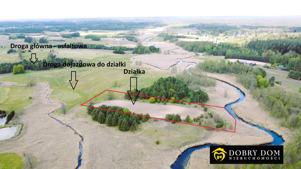Działka 9 970 m² nad Czarną Hańczą (możliwość podziału) Strzelcowizna  9 970m2 Foto 1