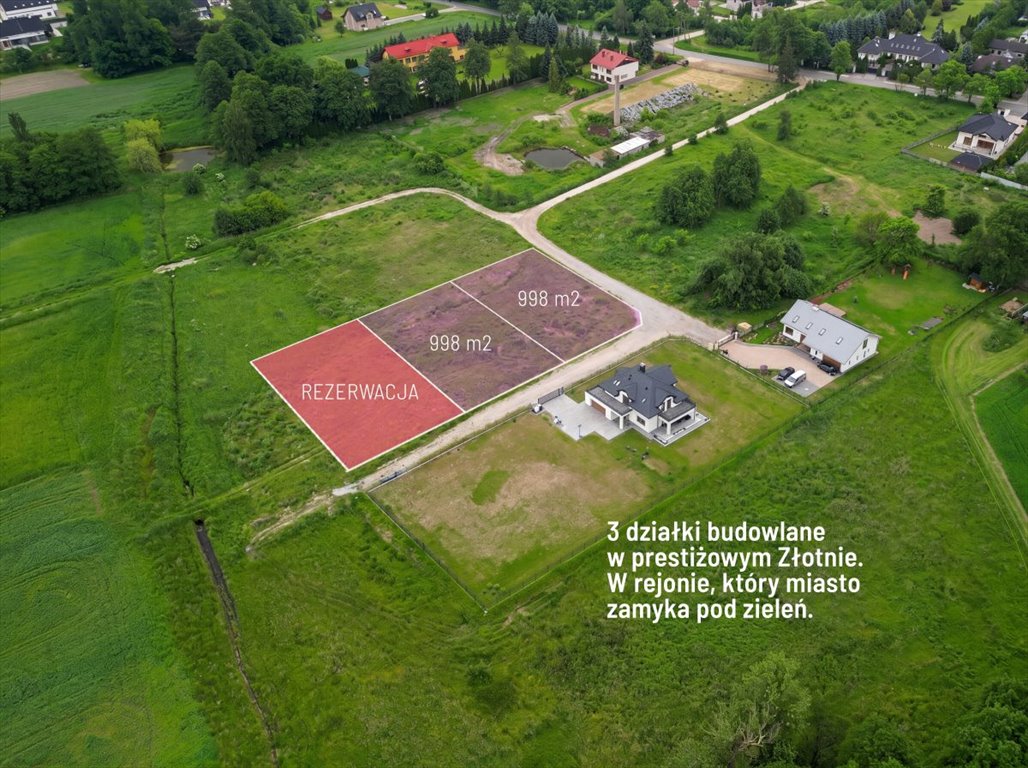 Działki Złotno Łódź 998 m² z projektem i pozwoleniem Łódź, Stare Polesie  998m2 Foto 1