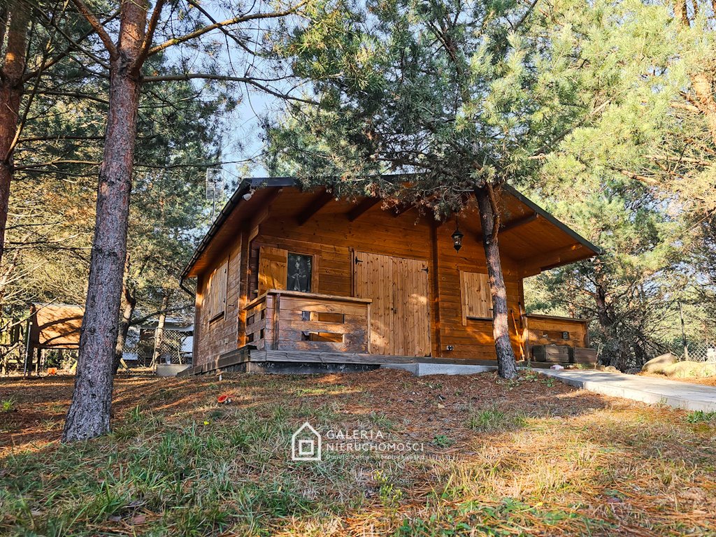 Działka z gotowym domkiem i projektem domu w Wymysłowie Wymysłowo  1 000m2 Foto 1