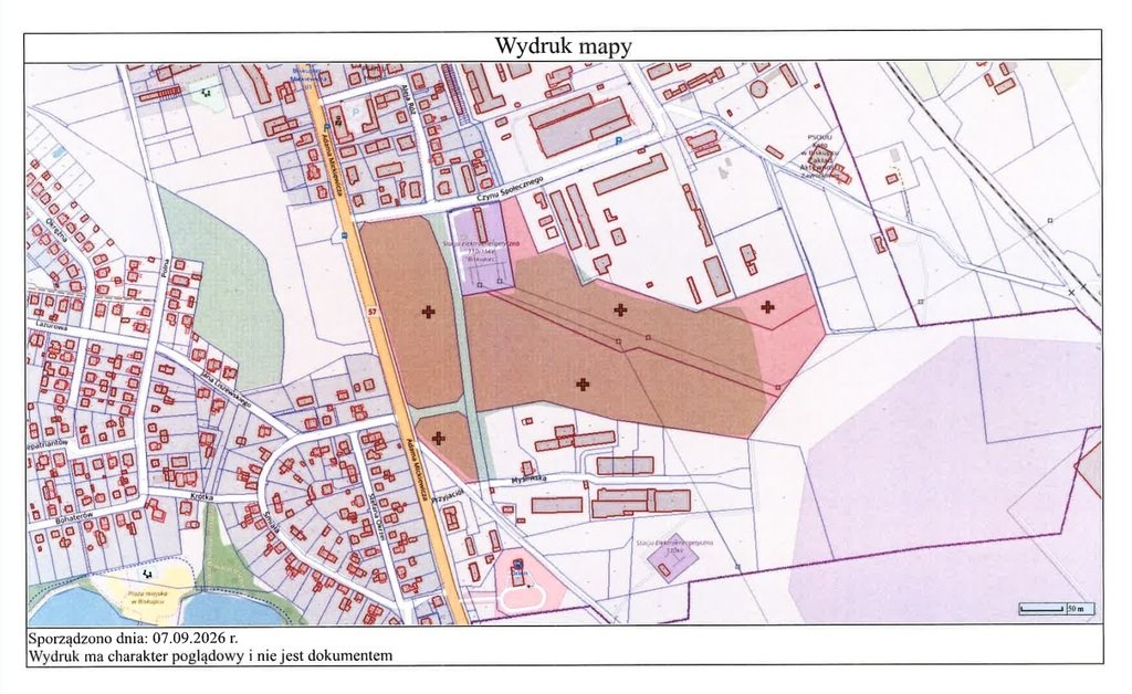 Na sprzedaż działka 9,1 ha z usługowym przeznaczeniem w Biskupcu Biskupiec, Czynu Społecznego  91 242m2 Foto 1