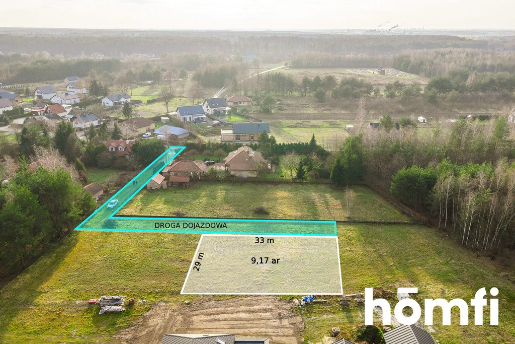 Działka budowlana 917 m² z pełną infrastrukturą i warunkami zabudowy Wola Chorzelowska  917m2 Foto 1