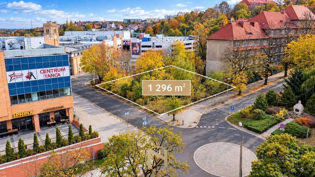 Na wynajem działka 1296 m² w centrum Gorzowa z możliwością budowy usług i biur Gorzów Wielkopolski, Centrum  1 296m2 Foto 1