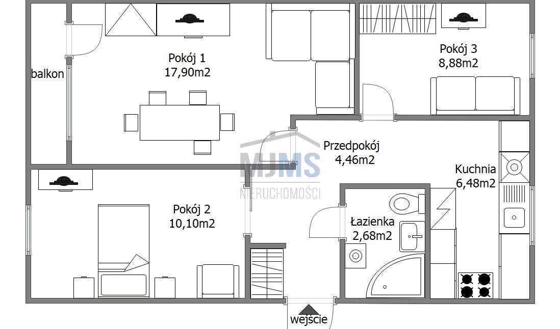 Mieszkanie trzypokojowe na sprzedaż Gdynia, Leszczynki, Morska  51m2 Foto 19