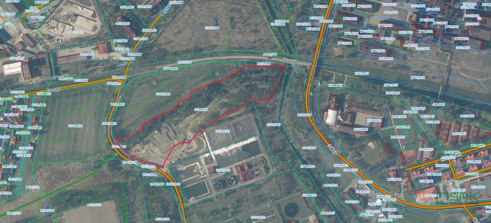 Działka inna na sprzedaż rybnicki, Młyńska  39 410m2 Foto 1