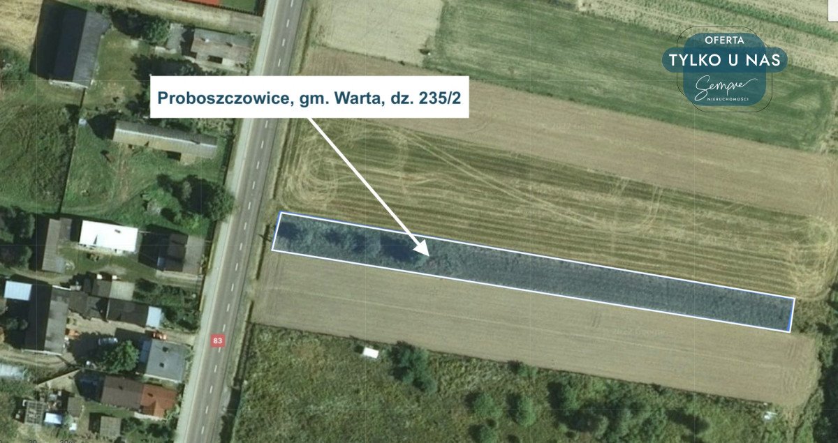 Działka rolna na sprzedaż Proboszczowice  1 400m2 Foto 1