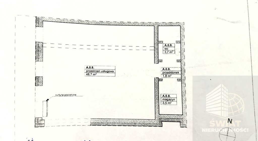 Lokal użytkowy na sprzedaż Szczecin, Gumieńce  58m2 Foto 2