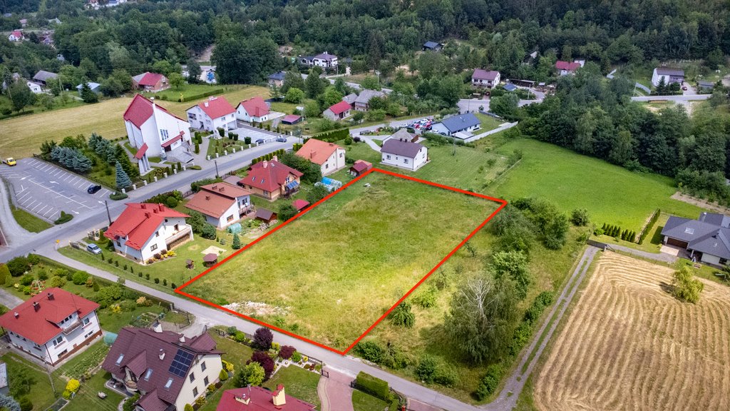 Polecam działkę 3385 m² pod dom w Hermanowej z mediami Hermanowa  3 385m2 Foto 1