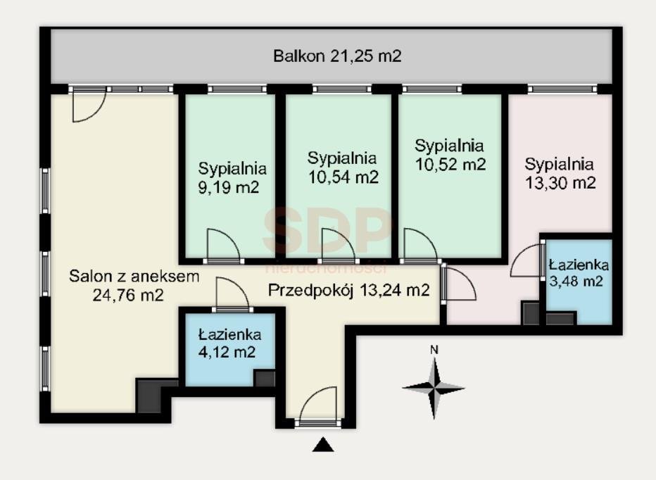 Mieszkanie na sprzedaż Wrocław, Śródmieście, Kleczków, Wybrzeże Conrada - Korzeniowskiego  89m2 Foto 2