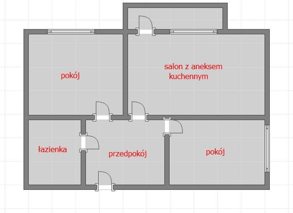 Mieszkanie trzypokojowe na sprzedaż Rzeszów, Lwowska  56m2 Foto 8