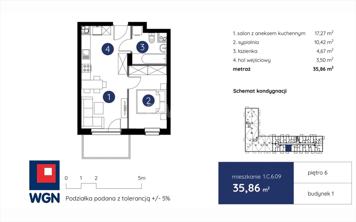 Mieszkanie dwupokojowe na sprzedaż Lublin, Centrum  36m2 Foto 4