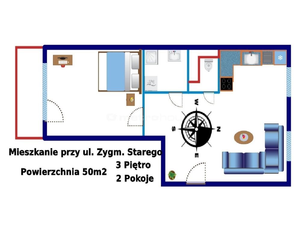 Mieszkanie dwupokojowe na sprzedaż Biała Podlaska, Zygmunta Starego  48m2 Foto 15