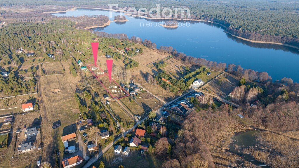 Działka 1376 m² nad jeziorem w Jabłonce - widoki i MPZP Jabłonka  1 376m2 Foto 1