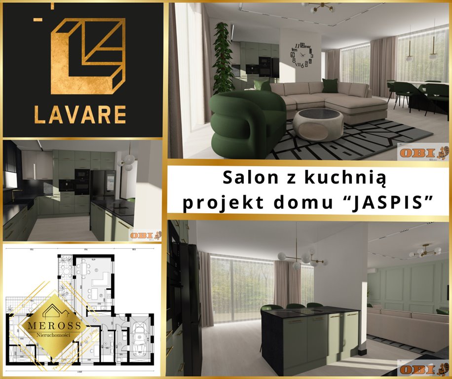 Działka budowlana 954 m² z mediami i projektem domu Rzerzęczyce  954m2 Foto 1