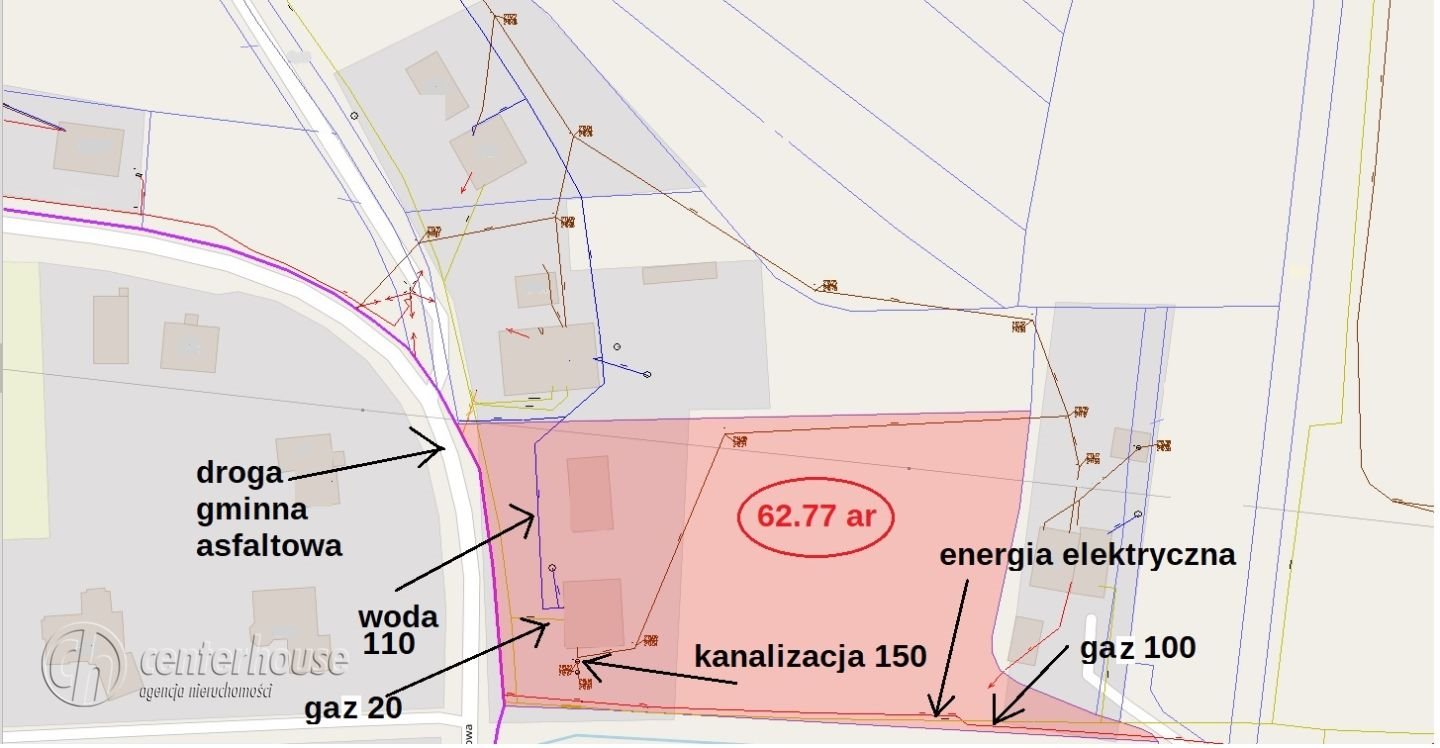 Działka budowlana na sprzedaż Tyczyn  6 277m2 Foto 2