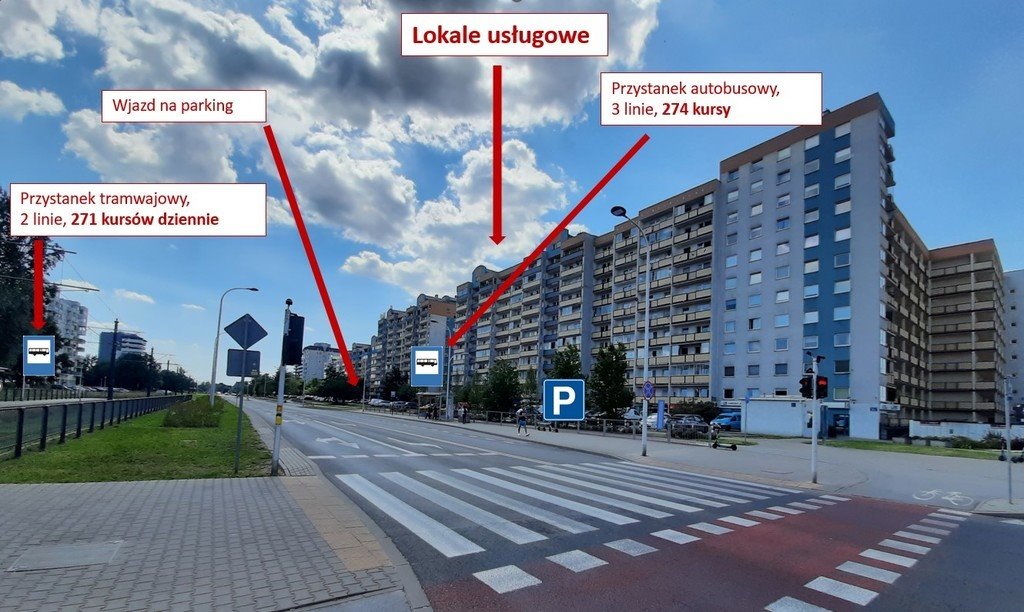 Lokal usługowy 95m2 z witrynami na Białołęce, parking Warszawa, Białołęka, Książkowa  96m2 Foto 1