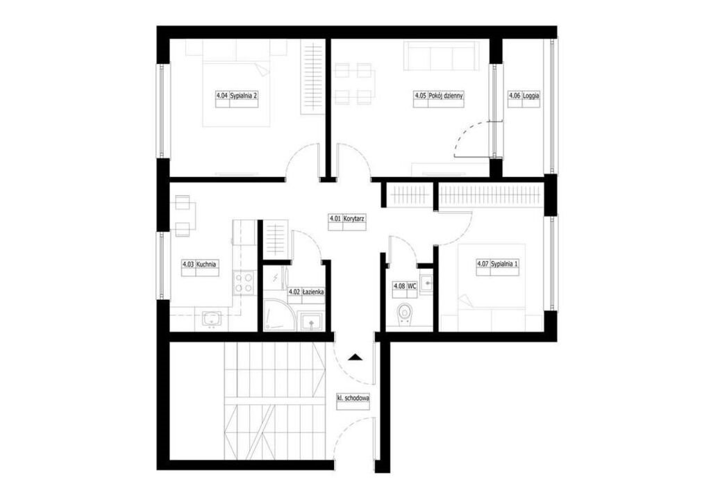 Mieszkanie trzypokojowe na sprzedaż Szczecin, Mieszka I  61m2 Foto 1