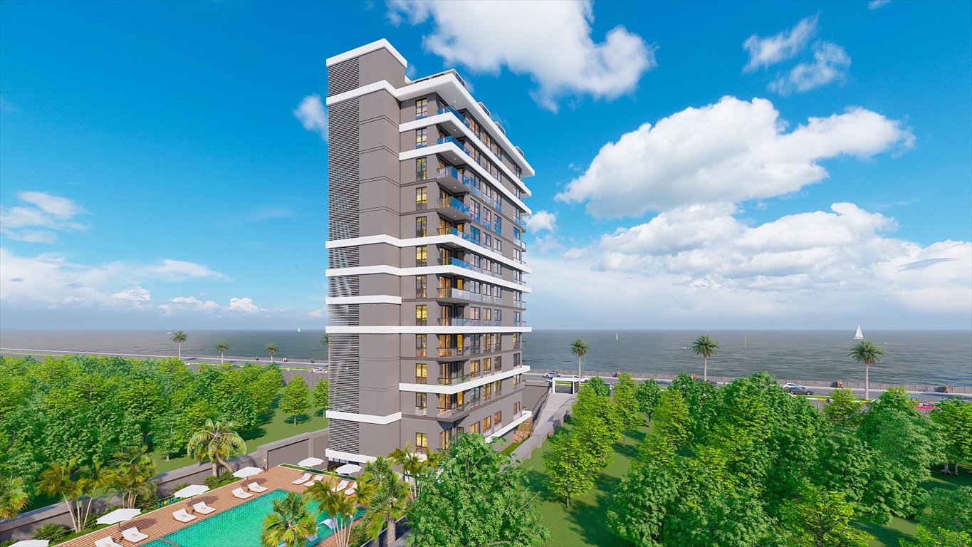 Widok na morze, basen, sauna – 58 m² w Mahmutlar Turcja, Mahmutlar, Mahmutlar, Alanya, Antalya  58m2 Foto 1