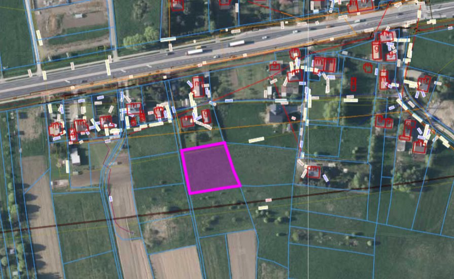 Działka budowlana w Jaśle 1863 m² z mediami i planem Jasło  1 863m2 Foto 1