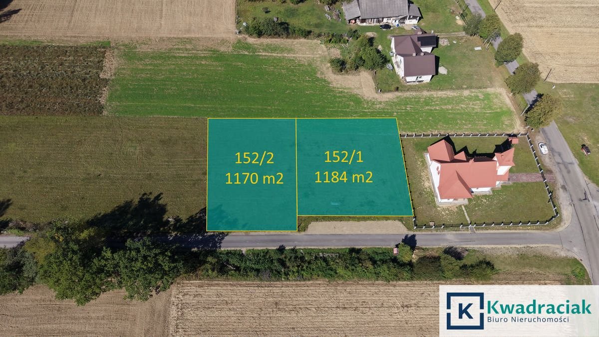 Dwie działki w Huta Poręby (11,84 i 11,70 ara) z warunkami zabudowy Huta Poręby  1 170m2 Foto 1