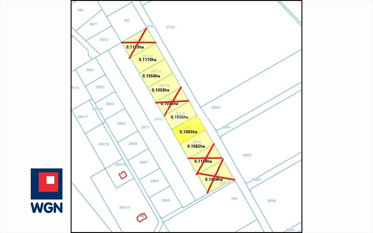 Działka budowlana w Kobyla Góra, 1058 m2, blisko jeziora Kobyla Góra, Bierzów, Bierzów  1 058m2 Foto 1