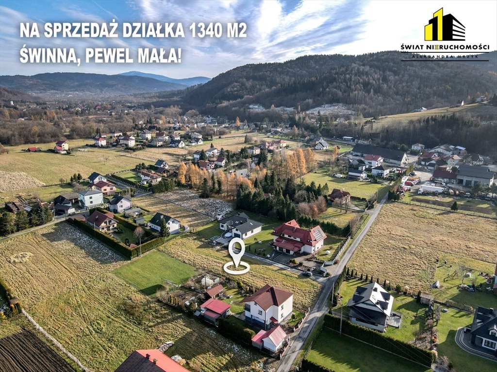 Działka budowlana na sprzedaż Pewel Mała  1 342m2 Foto 1