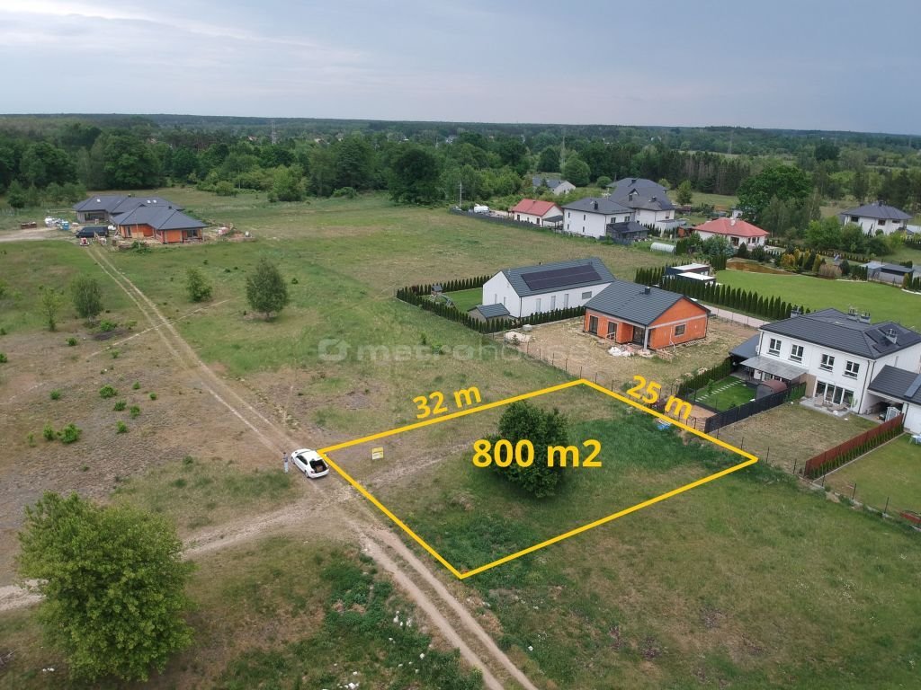 Działka 800 m² pod dom lub bliźniak w Legionowie Legionowo, Grudzie, Malinowa  799m2 Foto 1