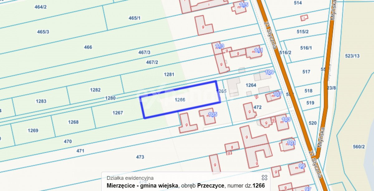 Działka budowlana na sprzedaż Przeczyce, 21 Stycznia  1 375m2 Foto 2