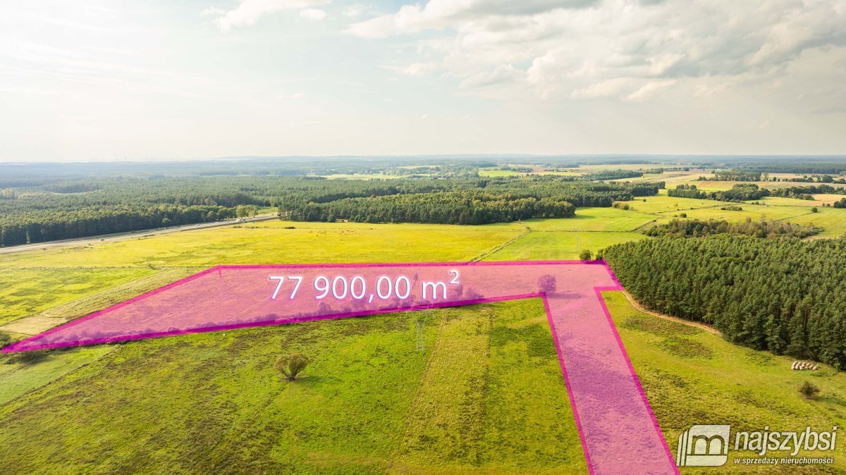 Na sprzedaż duża działka rolna 7,79 ha z potencjałem inwestycyjnym Przybiernów  77 900m2 Foto 1