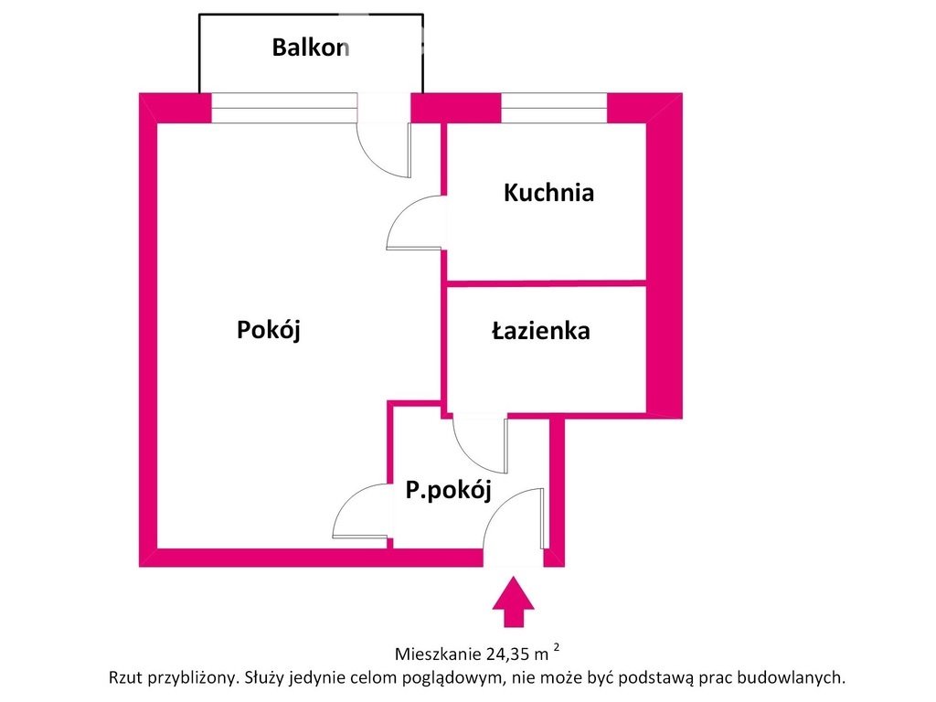 Kawalerka na sprzedaż Łask, Jana Pawła II  24m2 Foto 18