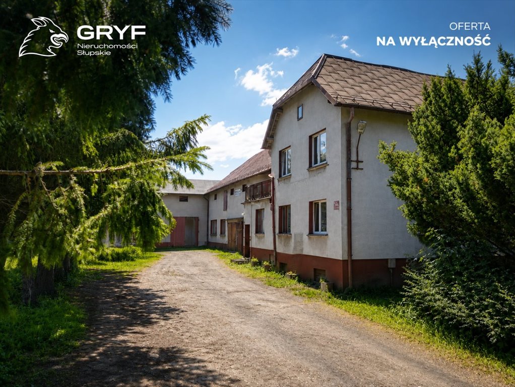 Dom z zapleczem produkcyjno-garażowym przy DK 21. Kobylnica, Główna  142m2 Foto 1