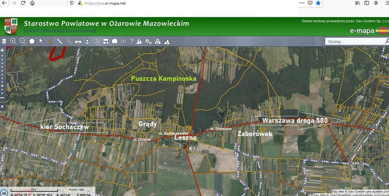 Działka budowlana w Grądach pod Warszawą - 1785 m2. Grądy  1 785m2 Foto 1