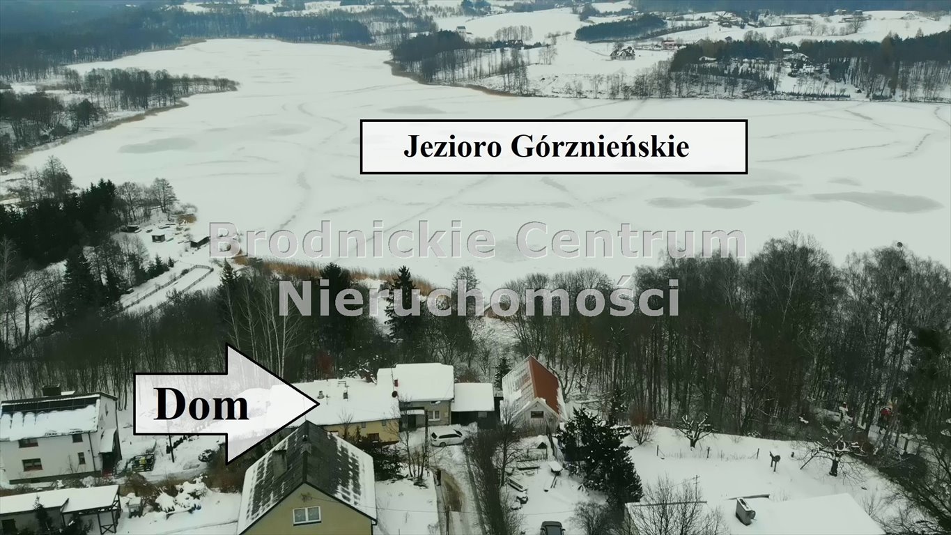 Urokliwy dom nad Jeziorem Górznieńskim z widokiem i działką 3643 m2 Górzno, Górzno  69m2 Foto 1