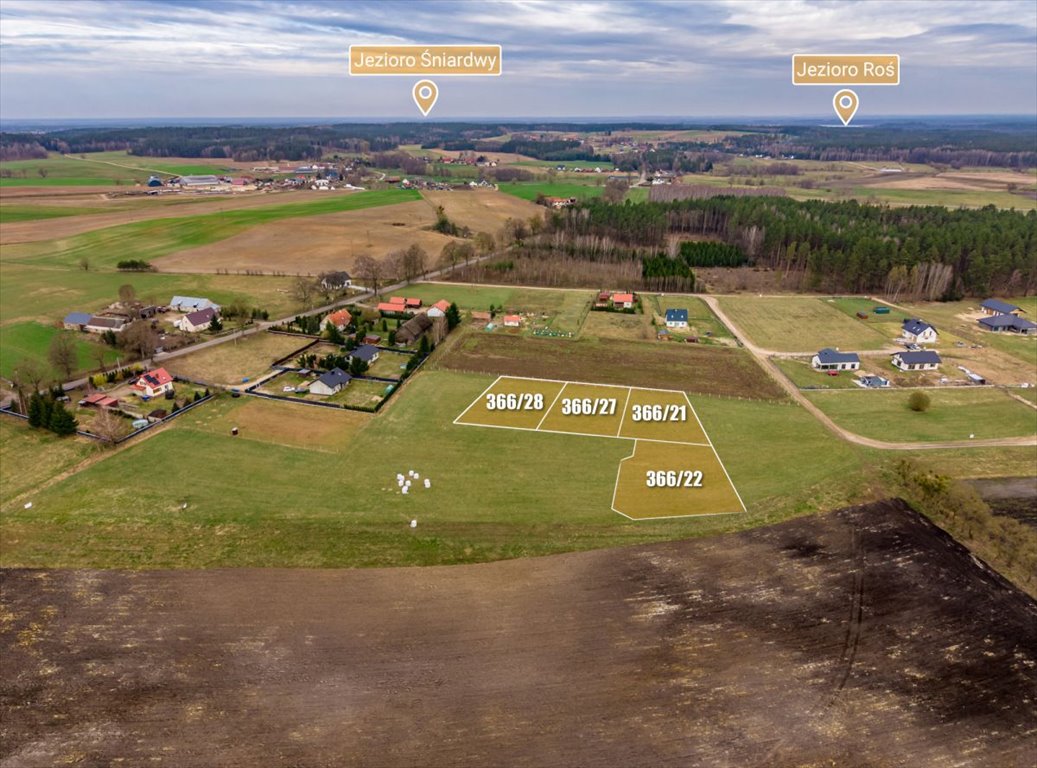 Działki budowlane w Orłowie z WZ, 1200 m2, cisza i przestrzeń Orłowo  1 200m2 Foto 1