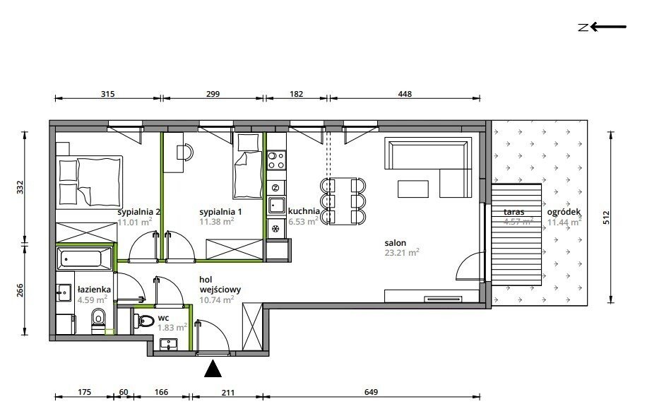 Mieszkanie trzypokojowe na sprzedaż Warszawa, Praga-Południe, Grochów  69m2 Foto 1