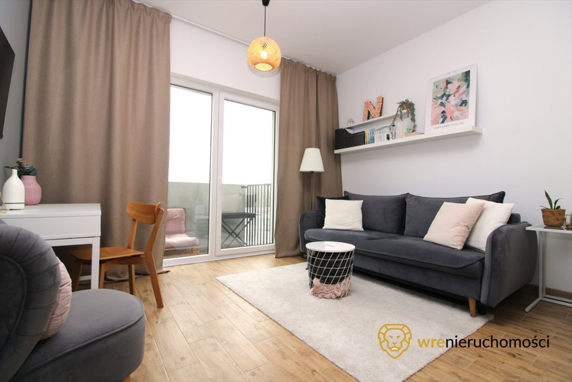 Przytulna kawalerka 25 m² z balkonem na Promenadach Wrocławskich Wrocław, Nadodrze, Antoniego Słonimskiego  25m2 Foto 1