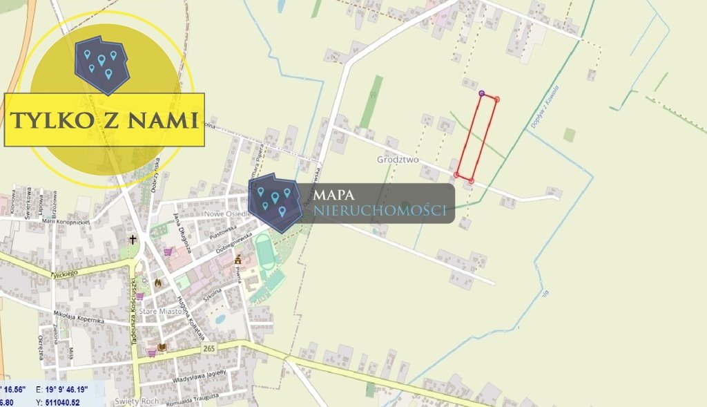 Działka budowlana na sprzedaż Grodztwo  1 000m2 Foto 1