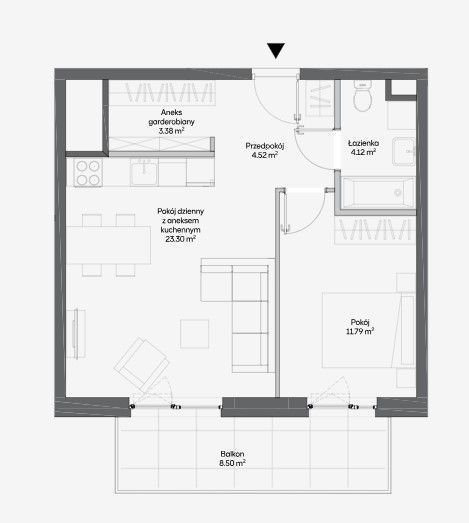 Mieszkanie dwupokojowe na sprzedaż Warszawa, Włochy, Raków, Fajansowa  47m2 Foto 1