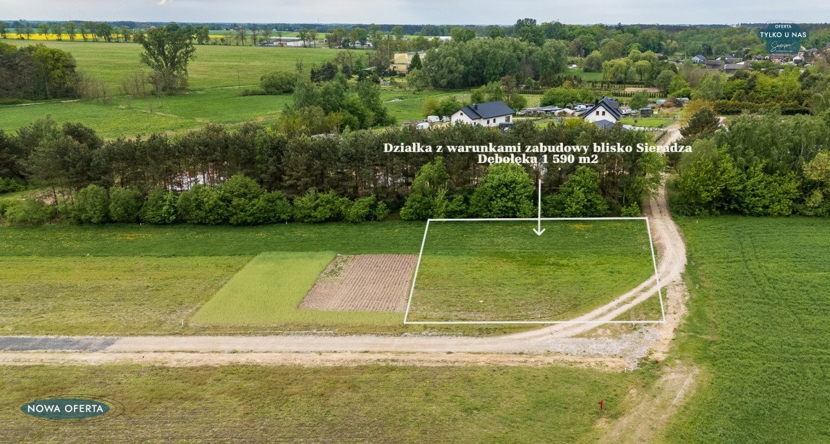 Działka budowlana 1590 m² w Dębołęce - cicha okolica Dębołęka  1 590m2 Foto 1