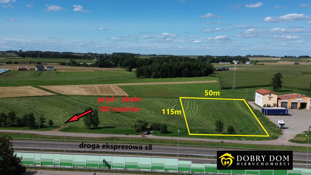Działka inwestycyjna 5507 m² przy trasie S8 - potencjał rozwoju Rzędziany  5 507m2 Foto 1