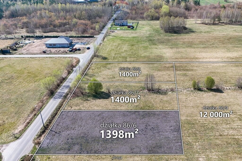 Działka 1398 m² z warunkami zabudowy i dostępem do drogi Ładne  1 398m2 Foto 1