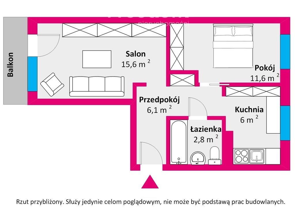 Mieszkanie dwupokojowe na sprzedaż Białystok, Centrum, Nowogródzka  42m2 Foto 15