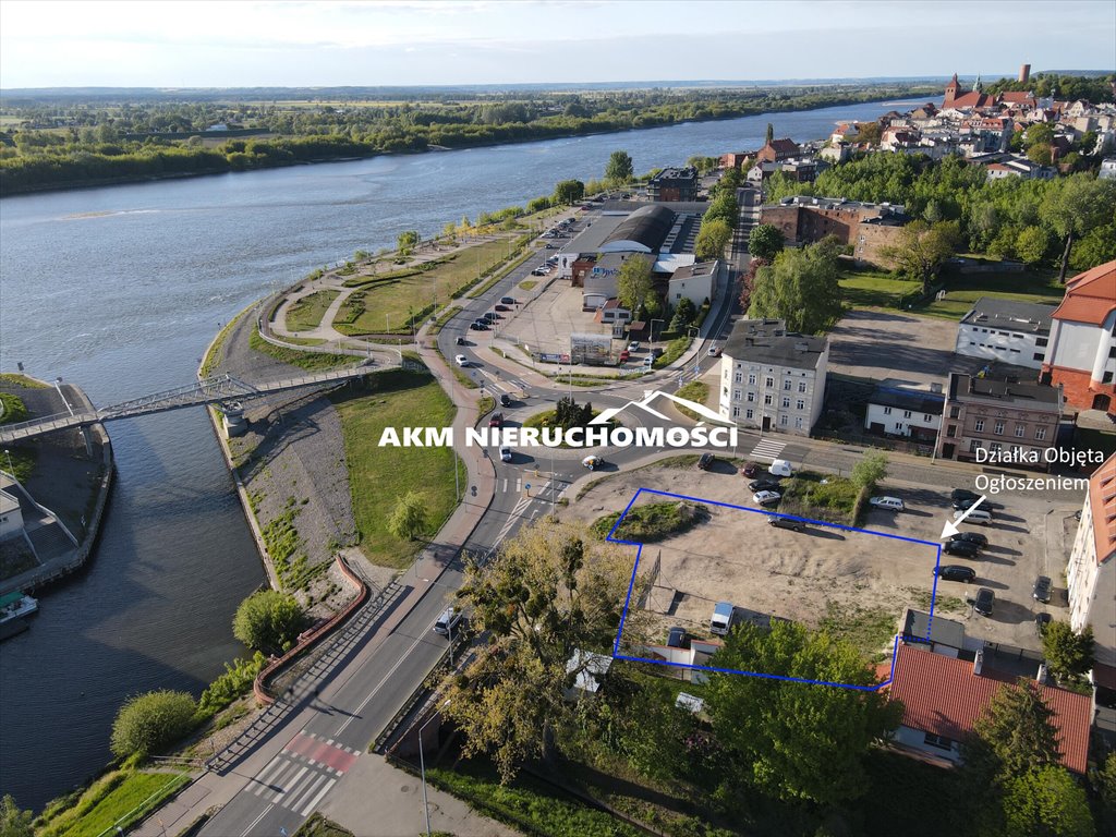 Inwestycyjna działka w centrum Grudziądza z widokiem na Wisłę Grudziądz  1 116m2 Foto 1